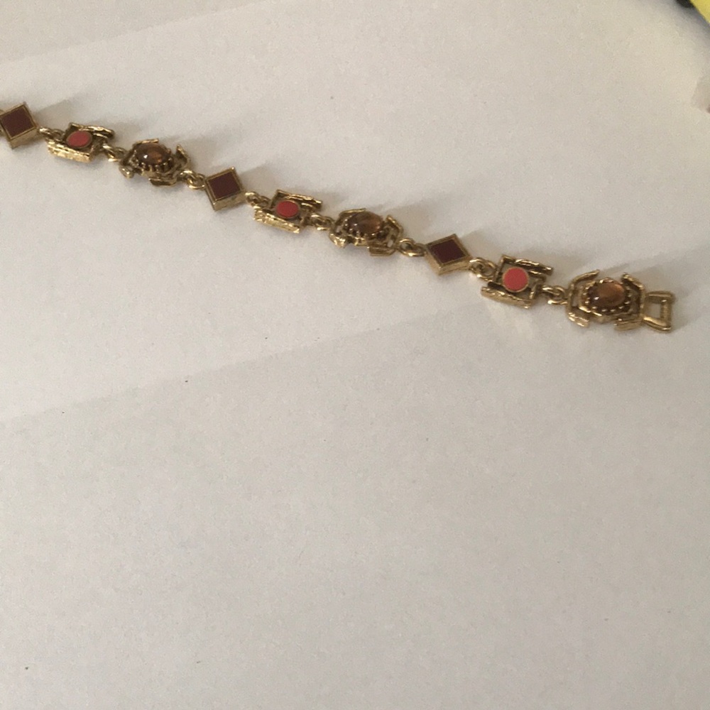 Elegant Gold and Pink Bracelet ART bracelet